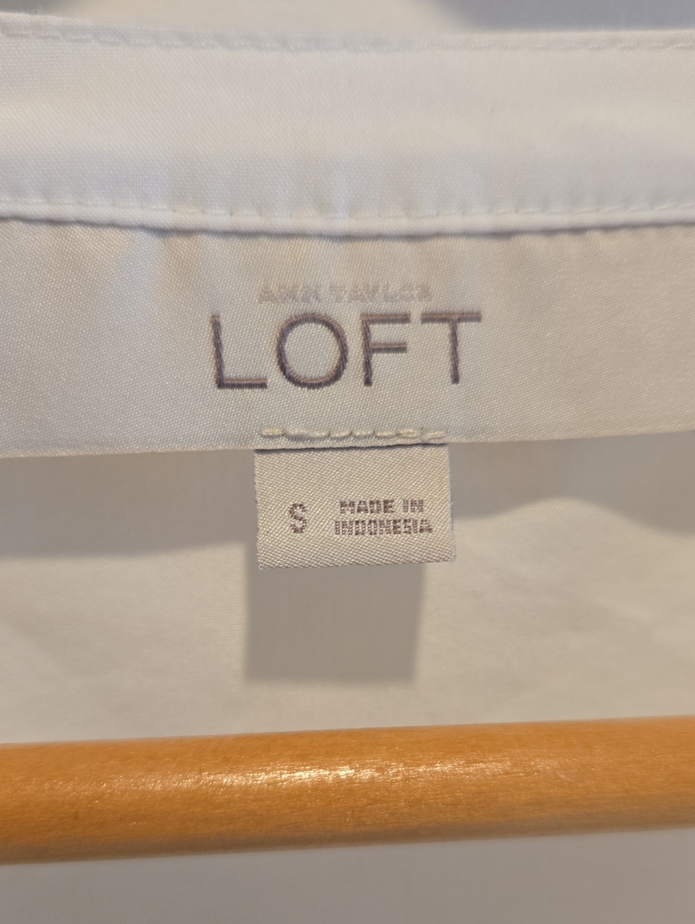 LOFT White Ruffle Front Button-Down Top - Picture 2 of 13